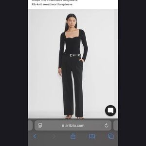 Aritzia Babaton Sculpt Knit Sweetheart Longsleeves